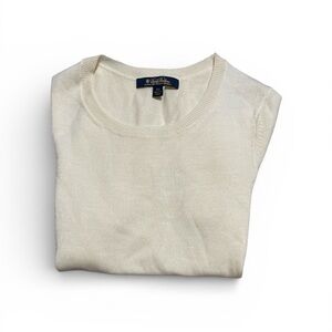 Brooks Brothers extra fine Italian merino short sleeve blouse